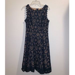 Jodi Kristopher Navy Lace Dress - Size 3